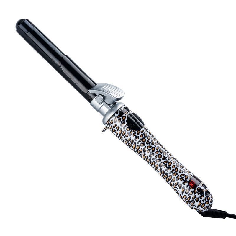 Leopard print automatic curling iron