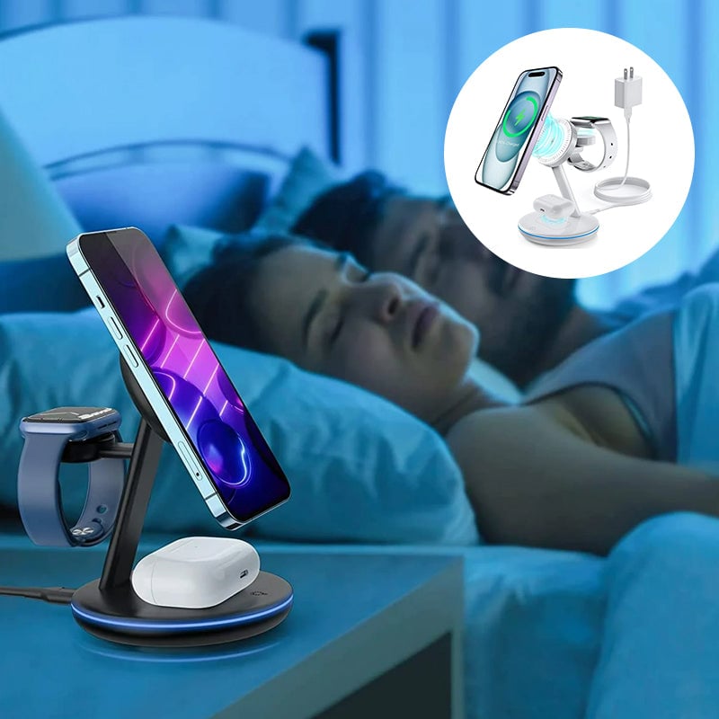 Folding Magnetic Multi-Function 3-in-1 Wireless Charger