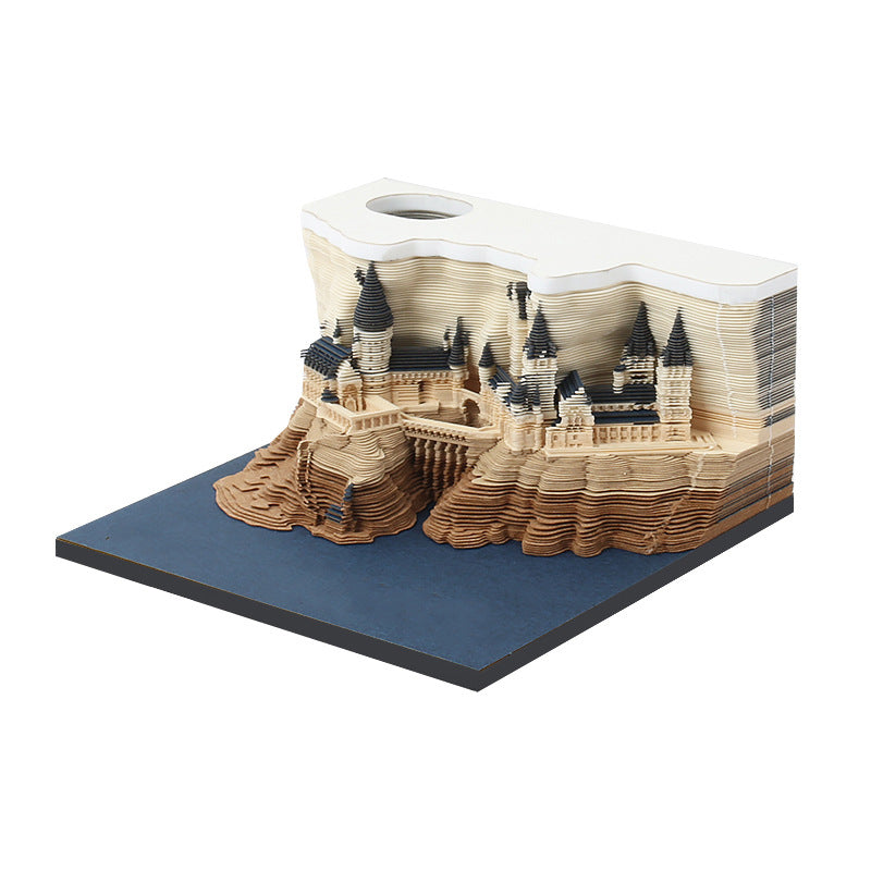 Castle Paper Sculpture Ornaments