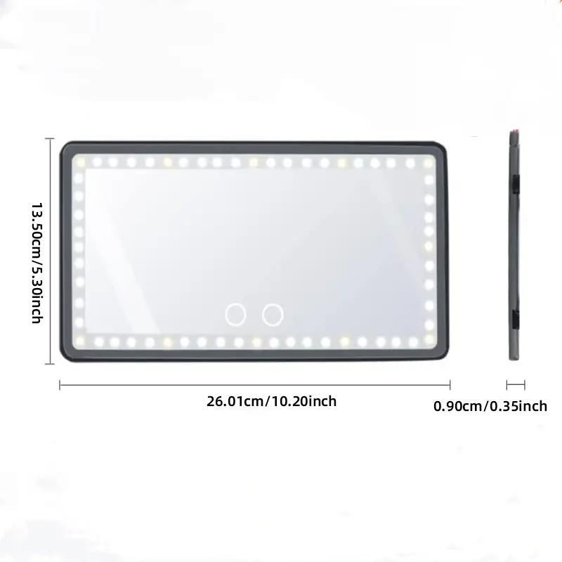 Car Sun Visor Makeup Mirror with LED Lights