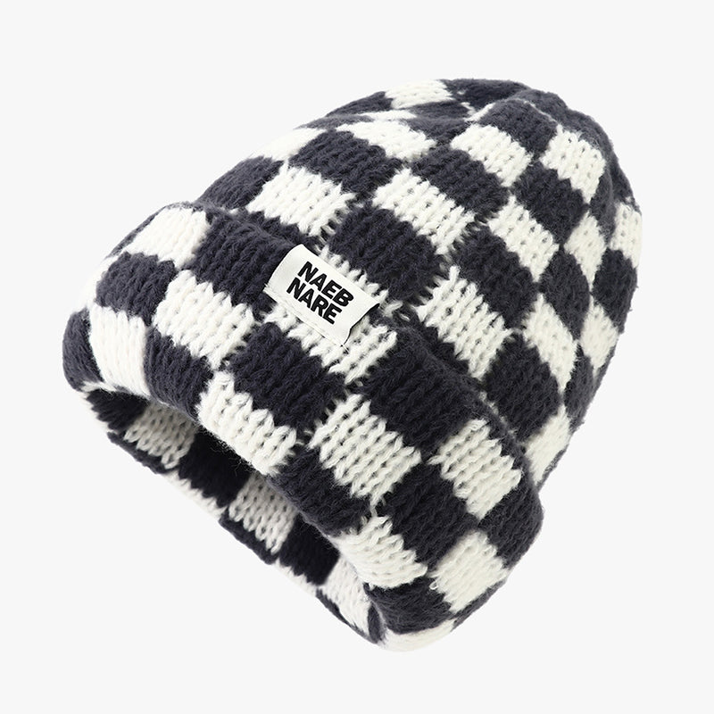 Trendy Checkerboard Beanie for Men & Women