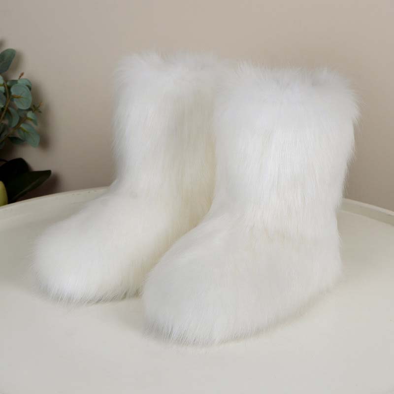 Women's Street Fluffy Fur Snow Boots