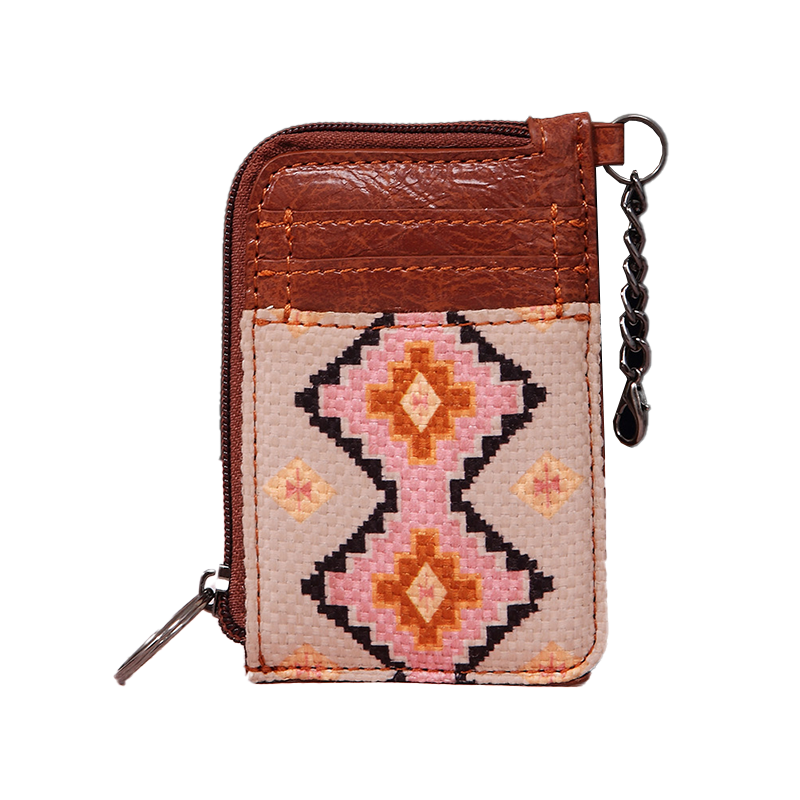 Southwestern Art Print Mini Zip Card Case