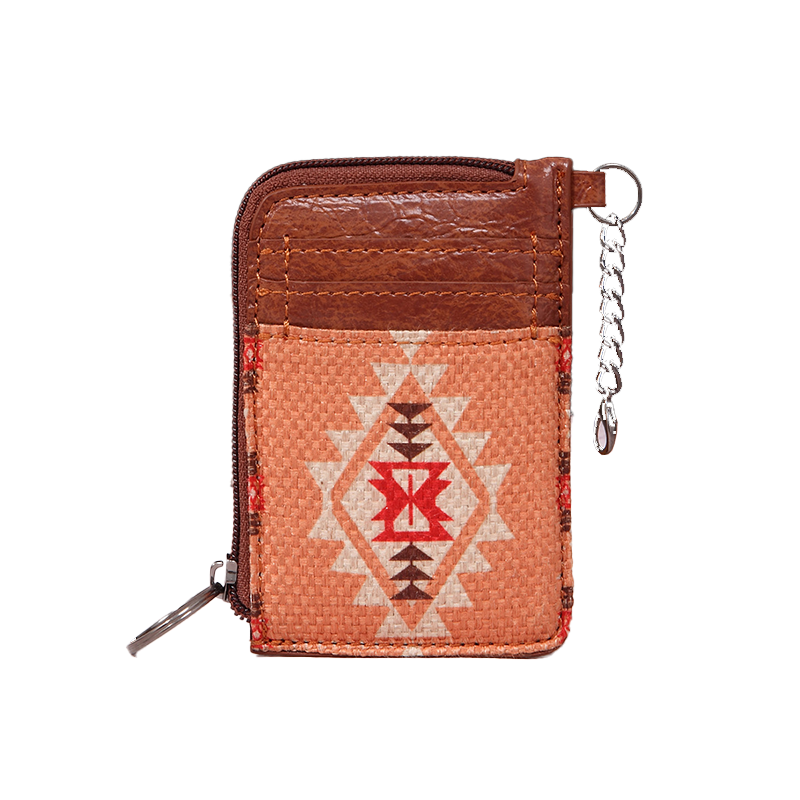 Southwestern Art Print Mini Zip Card Case