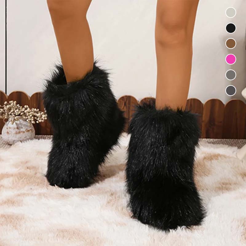 Women's Street Fluffy Fur Snow Boots