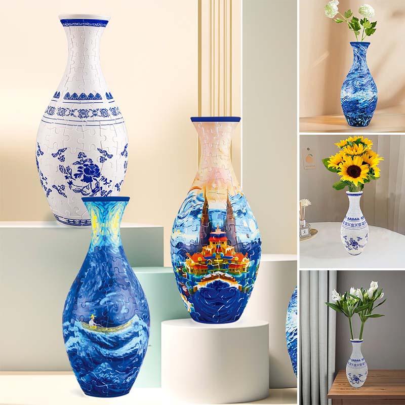 3D Art Puzzle Vase