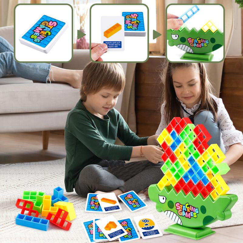 48-Piece Balance Tetra Tower Game