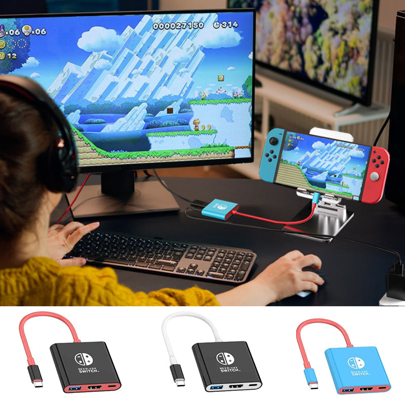 3-in-1 Nintendo Switch Dock with 4K HDMI Output