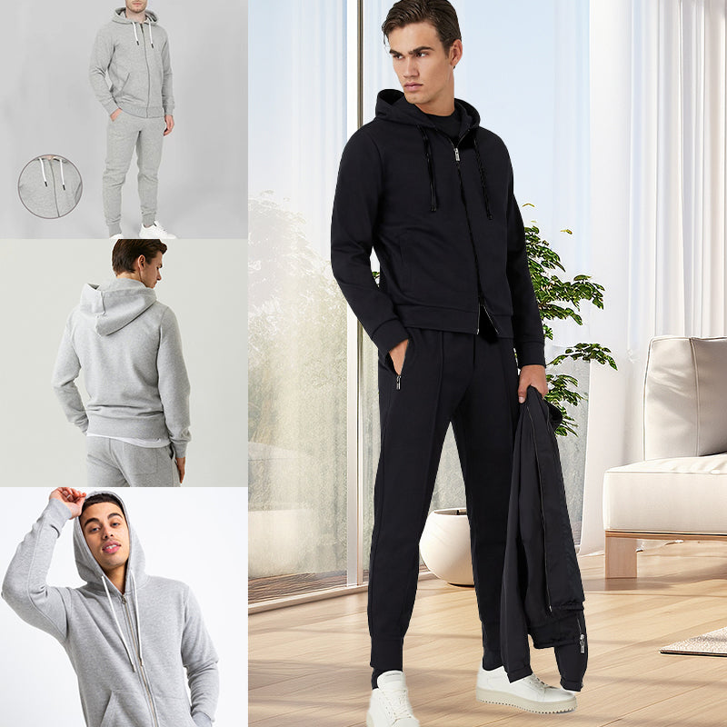 Men's Casual Full Zip Hoodie & Jogger