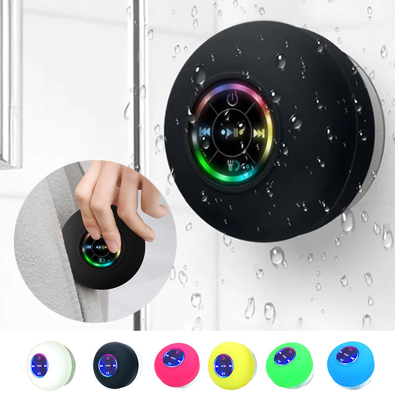 Mini Bluetooth Shower Speaker with Led Light