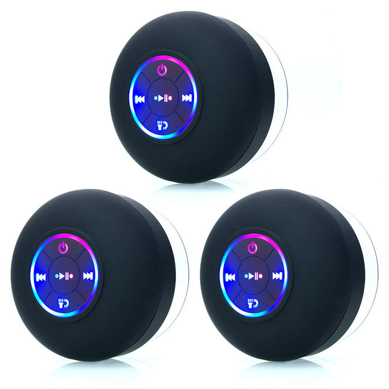 Mini Bluetooth Shower Speaker With Led Light