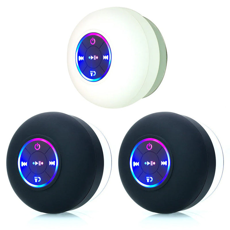 Mini Bluetooth Shower Speaker With Led Light