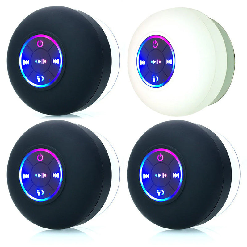 Mini Bluetooth Shower Speaker With Led Light