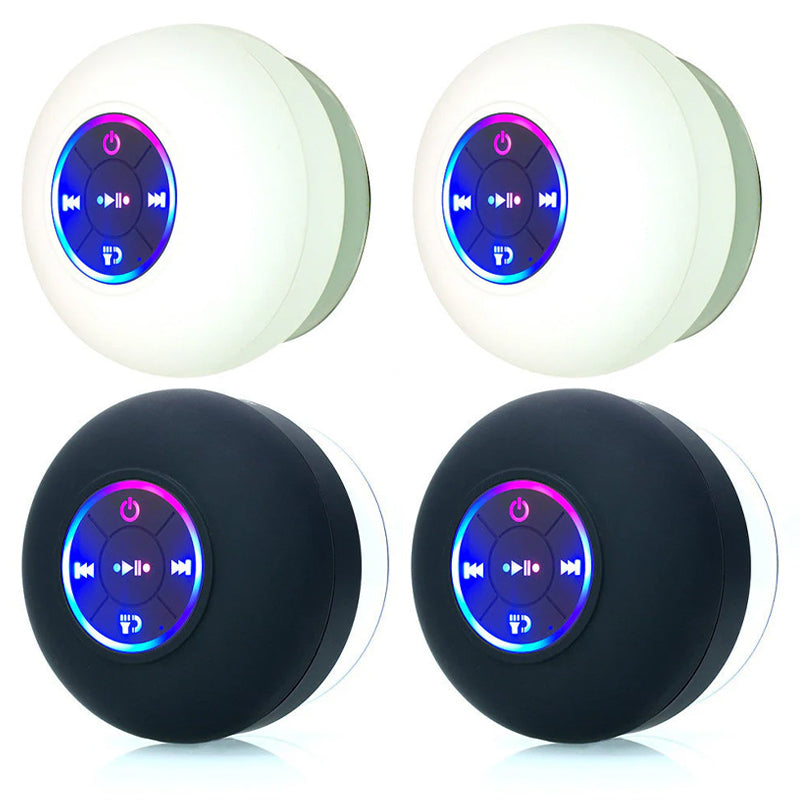 Mini Bluetooth Shower Speaker With Led Light