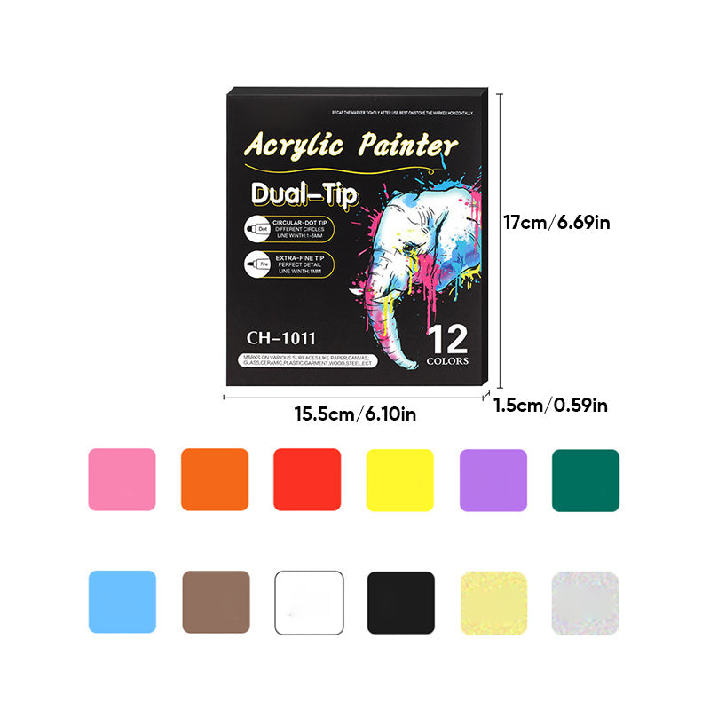 【UP TO 60% OFF】Acrylic Paint Marker (12PCS/24PCS/36PCS)