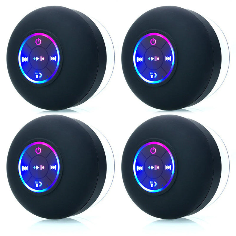 Mini Bluetooth Shower Speaker With Led Light