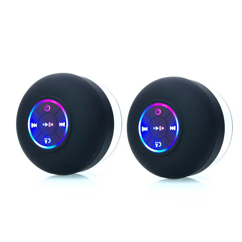 Mini Bluetooth Shower Speaker with Led Light