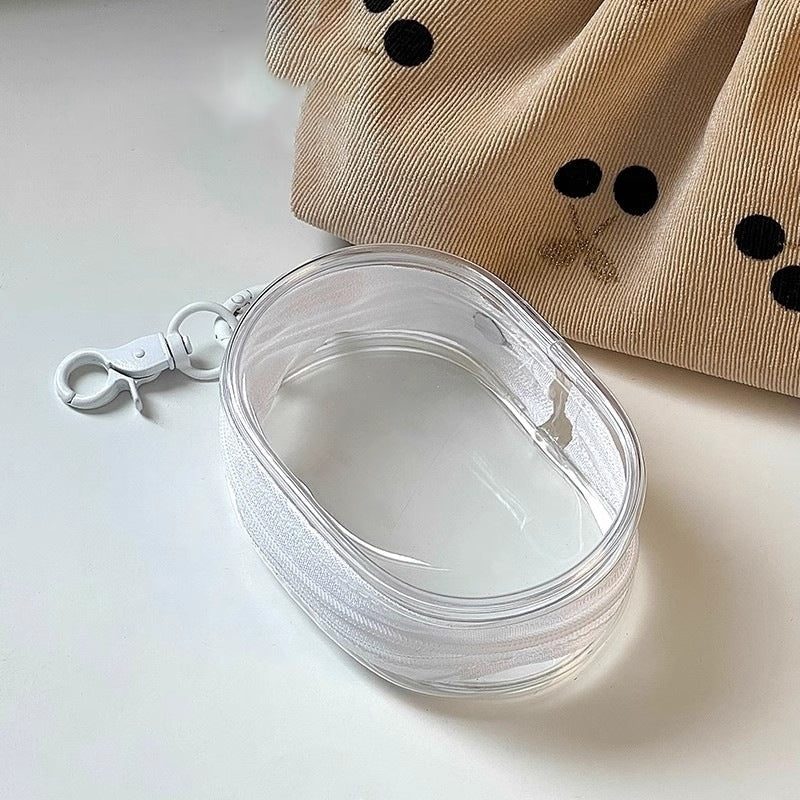 Portable Transparent Mini Zipper Storage Bag