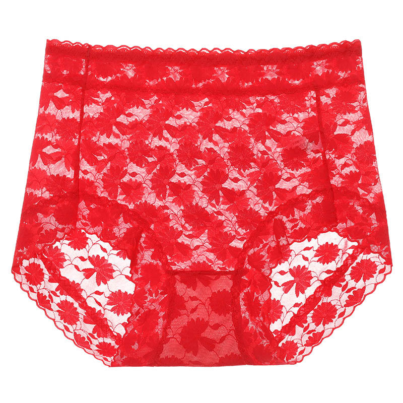 French Ice Silk Lace Belly Panties