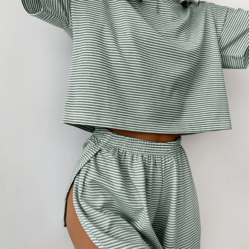 Two-Piece Set Women's Striped Pyjama Set