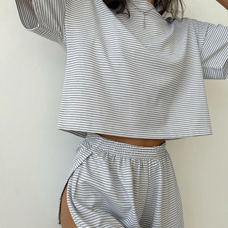 Two-Piece Set Women's Striped Pyjama Set