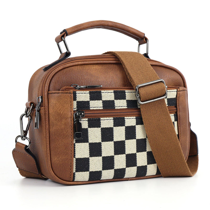 Checkerboard Crossbody Bag