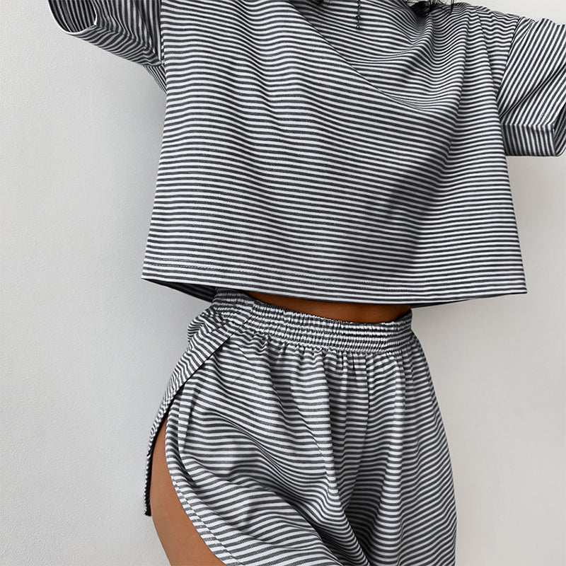 Two-Piece Set Women's Striped Pyjama Set