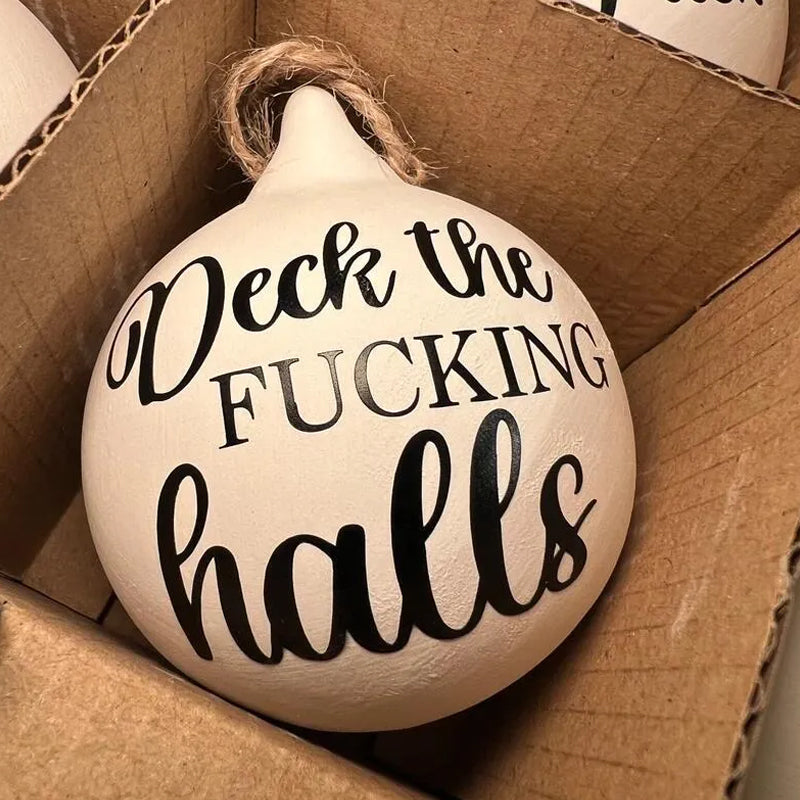 Christmas Funny Offensive Bauble