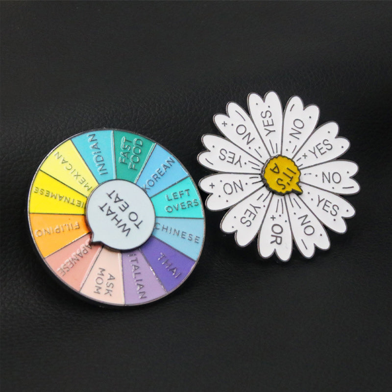 Rotating Wheel Brooch