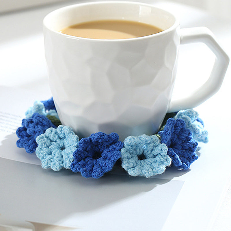 Hand Knit Crochet Suzuran Flower Coaster