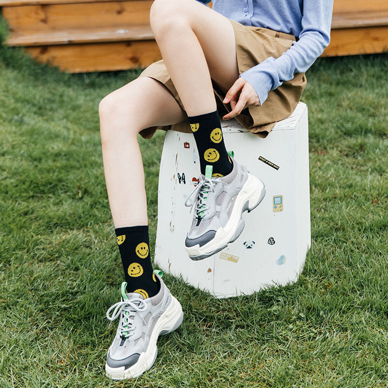 Lilyrhyme™ Cartoon Smiley Printed Socks