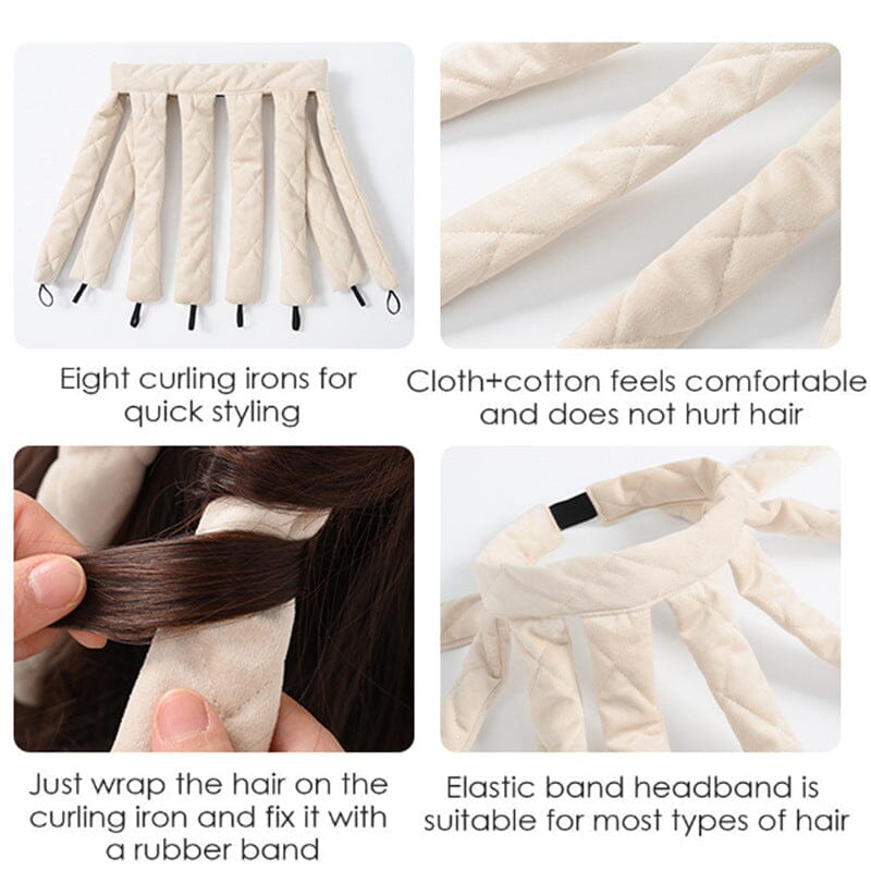 Sleeping Headband Heatless Curling Iron