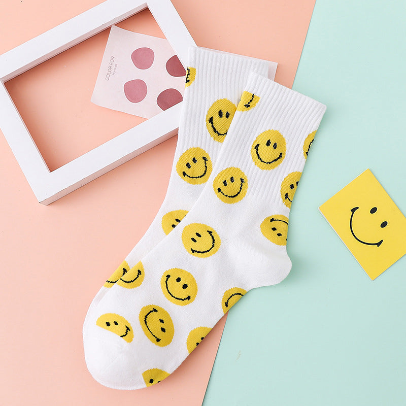 Lilyrhyme™ Cartoon Smiley Printed Socks