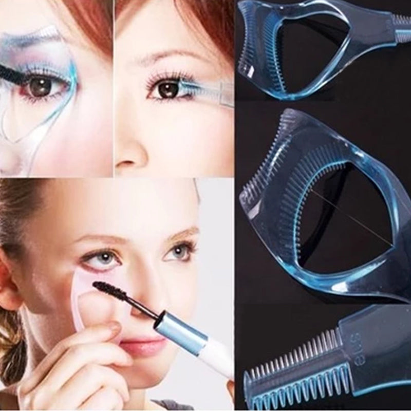 3 in 1 Eyelashes Tools Mascara Shield Applicator Guard