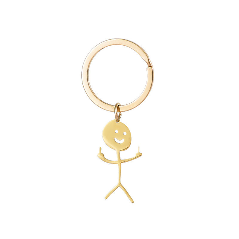 Funny Stickman Keychain