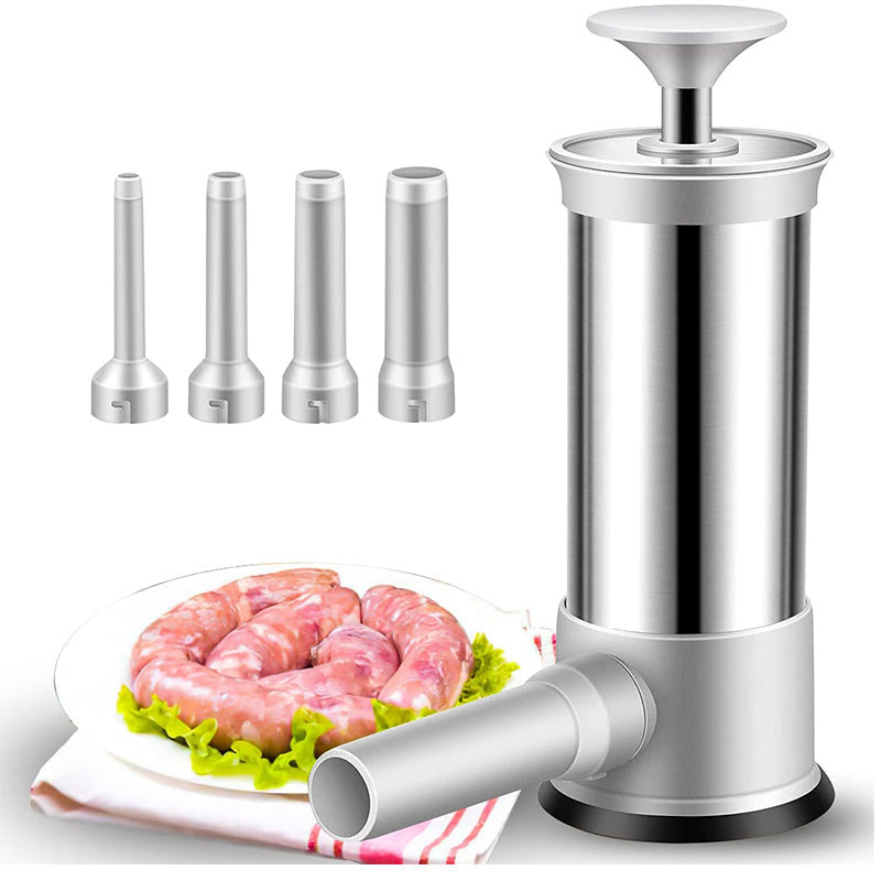 Sausage Stuffer with 4 Different Sizes Stuffing Tubes